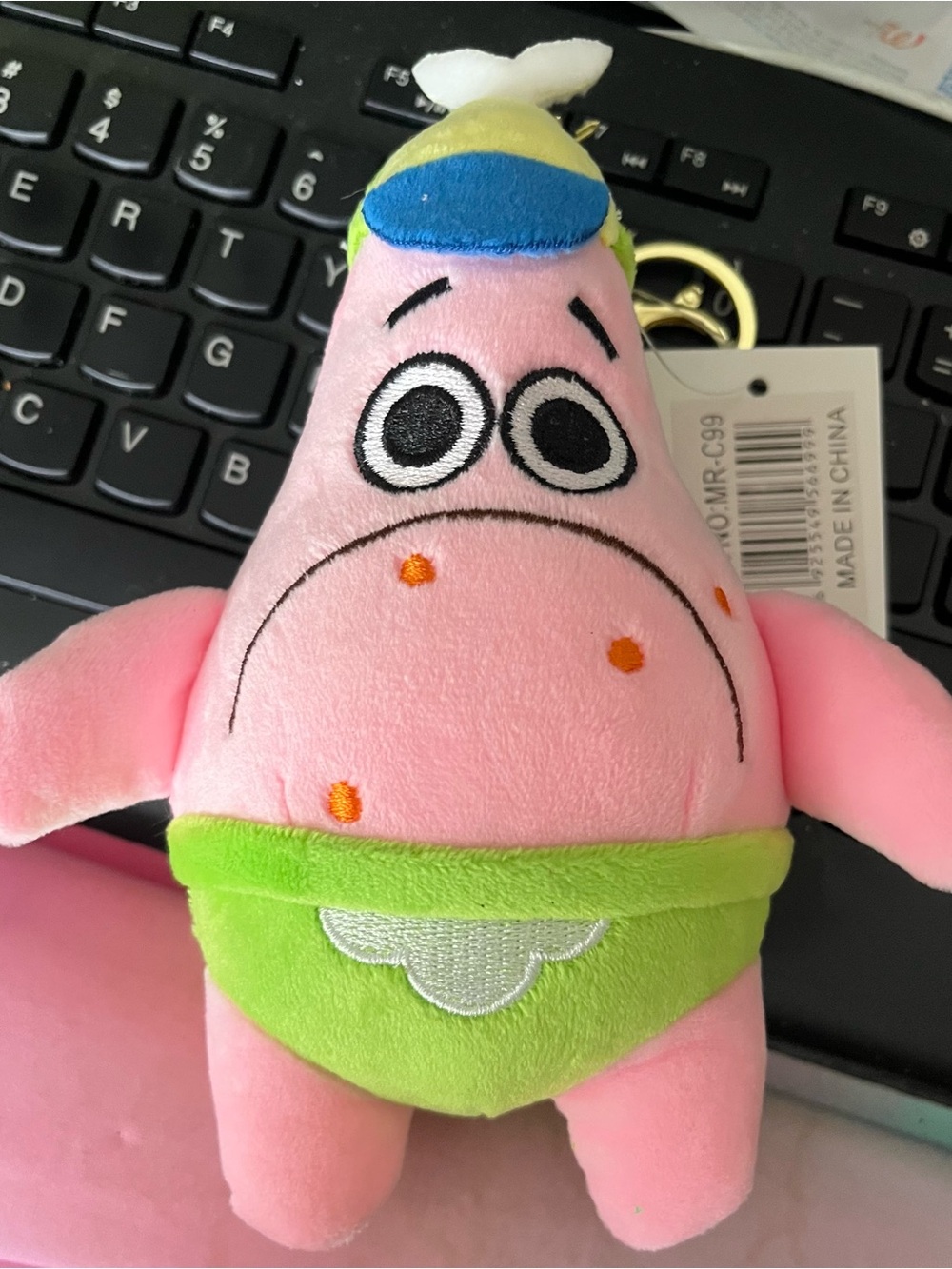 Patrick Plush Keychain - NWT